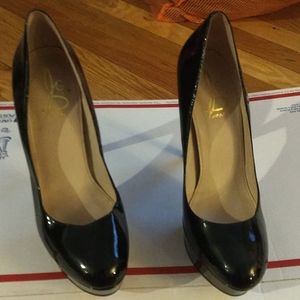 Joan and David platform heels